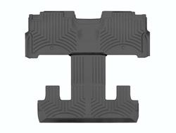 Floor Mats, FloorLiner HP Floor Mats, Second/Third Seat, Thermoplastic, Black, Chevrolet, GMC, Set