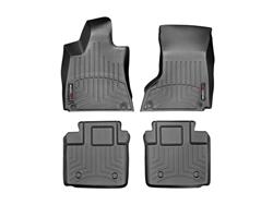 Floor Mat, Front/Second Seat, Thermoplastic, Black, Maserati, Set