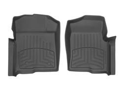 Floor Mats, FloorLiner HP, Front Seat, Thermoplastic, Black, Ford, F-150, Without 4WD Floor Shift, Pair