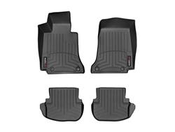 Floor Mat, Automotive, Front/Second Seat, Thermoplastic, Black, Mercedes-Benz, Set