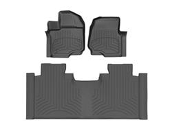 Floor Mats, FloorLiner HP Floor Mats, Front/Second Seat, Thermoplastic, Black, Models with Rear Bucket Seats, Ford, Set