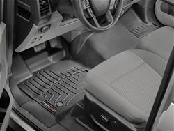 Floor Mats, FloorLiners, Front Seat, Thermoplastic, Black, Ford, Pair