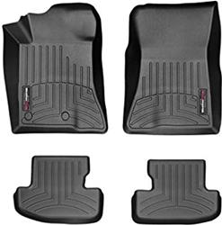Floor Liner, WeatherTech, DigitalFit, Front/Second Seat, Thermoplastic, Black, Ford, Set of 4