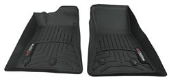 Floor Mat, WeatherTech, DigitalFit, Front Seat, Thermoplastic, Black, Ford, Pair