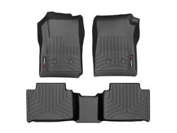 Floor Mat, DigitalFit, Front/Second Seat, Thermoplastic, Black, Chevy, GMC, Set of 3
