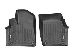 Floor Mats, FloorLiners, Front/Second/Third Seat, Thermoplastic, Black, Does Not Fit Models with Second Row Floor Mat Retention, Audi, Set
