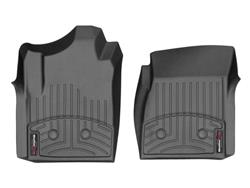 Floor Mats, FloorLiners, Front Seat, Thermoplastic, Black, Chevrolet, GMC, Pair