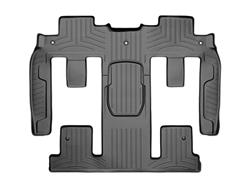 Floor Mat, Second/Third Seat, Thermoplastic, Black, Buick, Chevy, GMC, Each