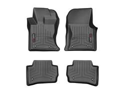 Floor Mats, FloorLiners, Front/Second Seat, Thermoplastic, Black, Jaguar, Land Rover, Set