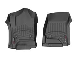 Floor Mats, FloorLiners, Front Seat, Thermoplastic, Black, Chevy, GMC, Pair