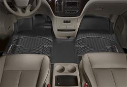 Floor Mats, FloorLiners, Front Seat, Thermoplastic, Black, Chevrolet, GMC, Each