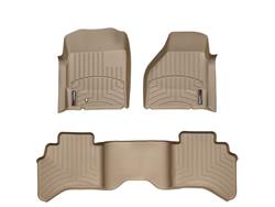 Floor Mats, FloorLiners, Front/Second Seat, Thermoplastic, Tan, Dodge, Set