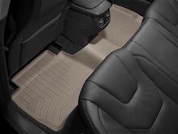 Floor Mat, Weather Tech DigitalFit, Front/Second Seat, Thermoplastic, Tan, Ford, Lincoln, Set of 3