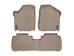Floor Mats, FloorLiners, Front/Second Seat, Thermoplastic, Tan, for Nissan, Set