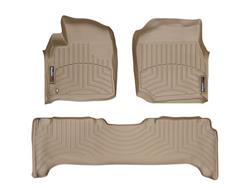 Floor Mats, FloorLiners, Front/Second Seat, Thermoplastic, Tan, Lexus, Toyota, Set