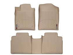 Floor Mats, FloorLiners, Front/Second Seat, Thermoplastic, Tan, Toyota, Set