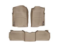 Floor Mats, FloorLiners, Front/Second Seat, Thermoplastic, Tan, Chevrolet, GMC, Set