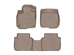 Floor Mats, Automotive, Floor liners, Thermoplastic, Tan, Front, Rear, Ford, Set