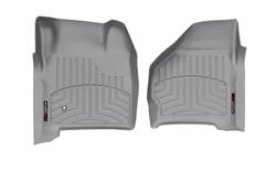 Floor Mats, FloorLiners, Front Seat, Thermoplastic, Gray, Does Not Fit Vehicles with 4WD Manual Transfer Case, Ford, Pair