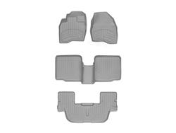 Floor Mats, HP FloorLiners, Front/Second/Third Rows, Thermoplastic, Gray, Fits Models with 2nd Row Buckets, Chevy, GMC, Set