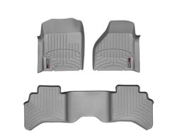 Floor Mats, FloorLiners, Front/Second Seat, Thermoplastic, Gray, Dodge, Set
