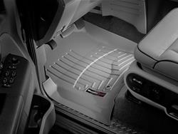 Floor Mats, Front Seat, Thermoplastic, Gray, Pair