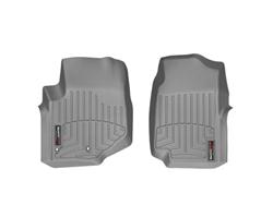 Floor Mats, FloorLiners, Front Seat, Thermoplastic, Gray, Buick, Chevrolet, GMC, Isuzu, Oldsmobile, Saab, Pair