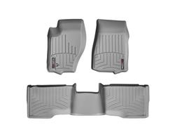 Floor Mats, FloorLiners, Front/Second Seat, Thermoplastic, Gray, Jeep, Set