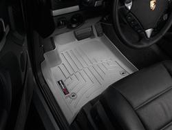 Floor Mats, FloorLiners, Front Seat, Thermoplastic, Gray, Porsche, Volkswagen, Pair