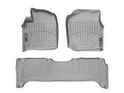 Floor Mats, FloorLiners, Front/Second Seat, Thermoplastic, Gray, Lexus, Toyota, Set