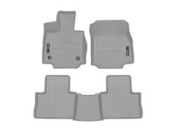 Floor Mat, Automotive, Front/Second Seat, Thermoplastic, Gray, Toyota, Set