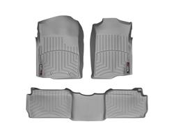 Floor Mats, FloorLiners, Front/Second Seat, Thermoplastic, Gray, Chevrolet, GMC, Set