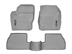 Floor Liner, Front/Second Seat, Thermoplastic, Gray, Ford, Set