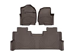 Floor Mats, FloorLiner HP, Front/Second Seat, Thermoplastic, Cocoa, Ford, Set