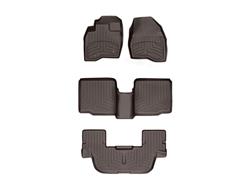 Floor Mats, HP FloorLiners, Front/Second/Third Rows, Thermoplastic, Cocoa, Fits Models with 2nd Row Buckets, Chevy, GMC, Set