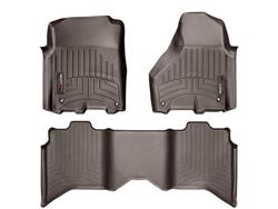 Floor Mats, FloorLiners, Front Seat/Second Seat/Aisle, Thermoplastic, Cocoa, Ram, Set