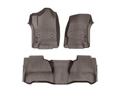 Floor Mats, FloorLiners, Front/Second Seat, Thermoplastic, Cocoa, Chevrolet, GMC, Set