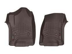 Floor Mat, DigitalFit, Front Seat, Rubberized/Thermoplastic, Cocoa, Cadillac, Chevy, GMC, Pair