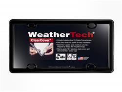 Cover, License Plate, Acrylic, Clear, Flat, Black Trim,Each