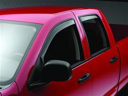Side Window Visors, Acrylic, Smoke, Snap-in, Toyota, Front/Rear, Set of 4