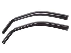 Side Window Visors, WeatherTech Deflectors, Front, Snap-in, Acrylic, Smoke, Chevy, GMC, Standard Cab, Set