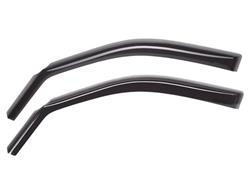 Side Window Visors, Acrylic, Dark Smoke, Snap-in, Front, Dodge, Ram, Pair