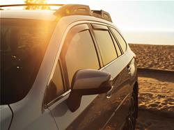 Side Window Visors, Deflectors, Front and Rear, Snap-In, Acrylic, Dark Smoke, Chevy, GMC, Set of 4