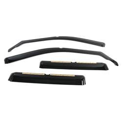 Side Window Visors, Acrylic, Dark Smoke, Front and Rear Windows, Snap-in, Jeep, Set of 4