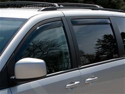 Side Window Vent, Acrylic, Smoke, Snap-in, Chrysler, Dodge, Volkswagen, Set of 4