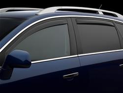 Side Window Visors, Acrylic, Smoke, Snap-In, Front and Rear, Smoke, Ford, Explorer, Set of 4
