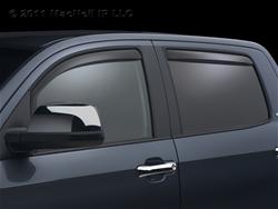 Side Window Visors, Acrylic, Smoke, Push-in, Front/Rear, Chevy, GMC, Set of 4