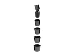 Mobile Device Mounts, CupFone, Adjustable Phone Holder, Fits in Cup Holder, Black, Plastic Knobs, Universal, Each
