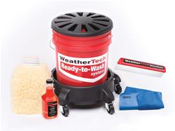 Bucket Cleaning System, Includes Car Wash Mitt, Soap, Chamois, Squeegee, Techcare NA Protectant, Kit