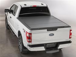 Tonneau Cover, AlloyCover, Hard, Folding, Deck Rails, Aluminum, Black, 6 1/2 ft. Truck Bed Length, Toyota, Each